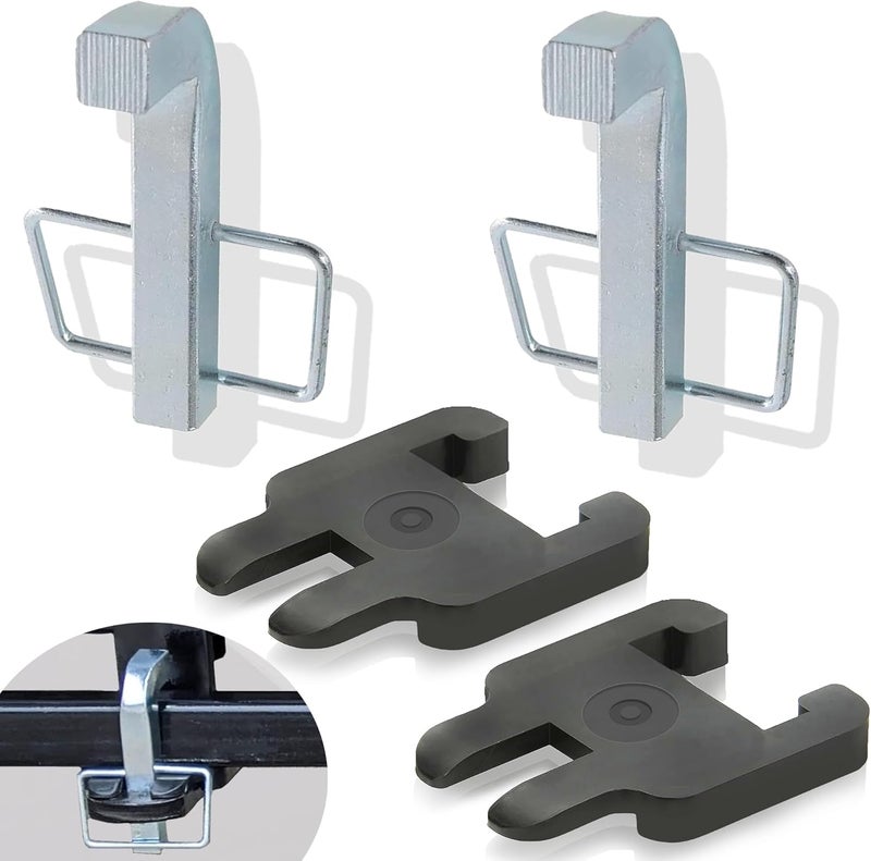 Aussio (2+2 Set) Combo Pack 4 1/4" x1 3/4" Premium Snap L-Pins for Weight Distribution Hitches, Sway Bracket Jacket Compatible with E2 Hitch Sway Control Brackets 6k 8k 10k 12k 14k, Eliminate Noise - Image 1